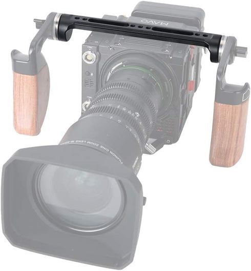 NICEYRIG Extended NATO Rail with Dual Rosette Mount, 6.5 Inch Long Rail for RED Kinefinity Cinema Camera