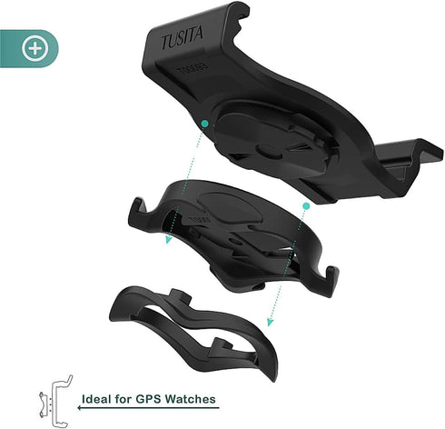 TUSITA 26mm QuickFit Quarter-Turn Bike Mount | Compatible with Garmin Fenix 6X Pro, Fenix 7X