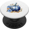 Blue Watercolor Pumpkin Fall Flowers Autumn PopSockets Standard PopGrip