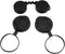 Objective Lens Caps 1 Set Eyepiece Cover Protection for Binocular Lens Caps, Protective for Binoculars Black Rubber