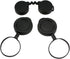 Objective Lens Caps 1 Set Eyepiece Cover Protection for Binocular Lens Caps, Protective for Binoculars Black Rubber
