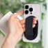Sinjimoru for MagSafe Grip, Magnetic Phone Grip for MagSafe Stand, Strong Magnetic Phone Holder for iPhone 15 14 13 12. M-SGrip Light Grey