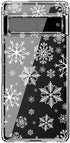 Google Pixel 7 Pro Case, Winter Christmas Style with Cute Snowflake Design, Transparent Soft TPU Protective Clear Case