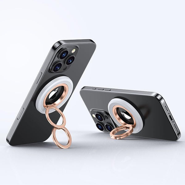 Soulkawa Magnetic Phone Grip, Innovative 2 Way Stand Metal Cell Phone Ring Holder