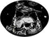 Black Crow Raven Skull Viking Norse Occult Gothic PopSockets Standard PopGrip