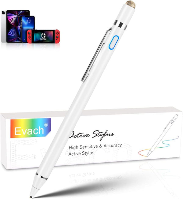 Stylus Pen for Samsung Galaxy Tab A8 A7 - High-Precision Fine Tip Digital Pencil with Magnetic Fabric Cap, Good for