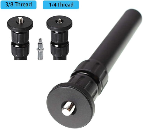 Tripod Center Column Extension, 3 Section Telescopic Rod for Monopod DSLR Photo Studio Outdoor Shooting