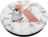 Cute Penguin With Flower Pink Color Letter K PopSockets Swappable PopGrip