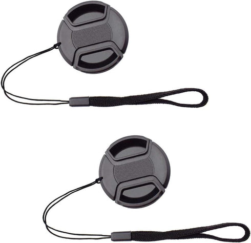 77mm Lens Cap for Canon RF 24-105mm F/4L with Keeper, ULBTER Center Pinch Lens Cap & Strap Keeper - 2 Pack