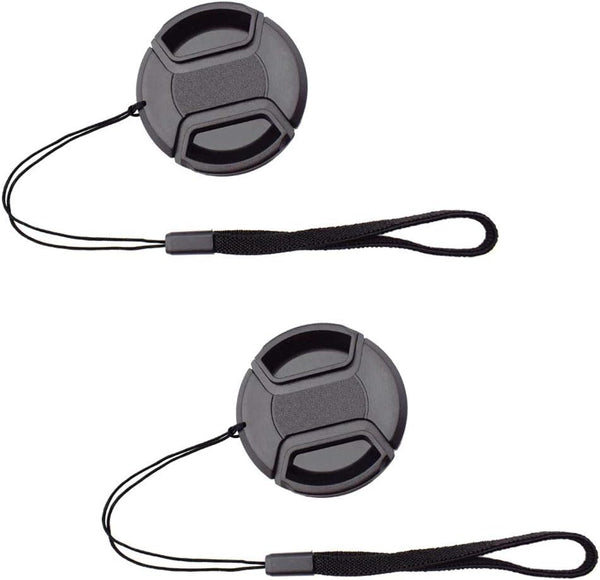 77mm Lens Cap for Canon RF 24-105mm F/4L with Keeper, ULBTER Center Pinch Lens Cap & Strap Keeper - 2 Pack