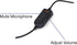 Verbatim Mono 3.5mm Headset with Microphone and in-Line Remote in Black