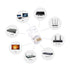 VCE 50-Pack RJ45 Cat6 Pass Through Connectors, Gold Plated Cat 6/Cat 5e RJ45 Ends for Solid or Stranded UTP Network