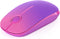 VssoPlor Wireless Mouse, 2.4G Slim Portable Computer Mice with Nano Receiver for Notebook, PC, Laptop (Gradient Purple)