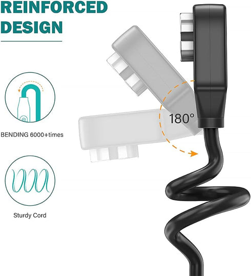 TUSITA Magnetic Charger Compatible with AfterShokz Aeropex, SHOKZ OPENCOMM, OPENRUN PRO, OPENRUN PRO Mini, OPENRUN, OPENRUN Mini - 1M,2-Pack