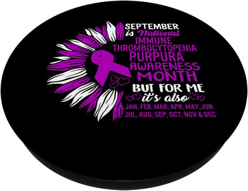 September National ITP Awareness Month Auto-Immune Purpura PopSockets Swappable PopGrip