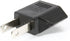 ANRANK E-U1009618AK 2-Pack) EU Europe to US USA Travel Power Plug Adapter Converter (Black