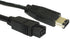 AYA FireWire Cable 3Ft (3 Feet) IEEE-1394b 9pin-6pin 800/400Mbps for Windows, Mac, Sony iLink