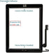 Touch Screen Digitizer Replacement for Black iPad 4, 4th Generation A1458 A1459 A1460 Glass Assembly Repair Kit