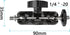 CAMVATE Universal Magic Arm with 1/4"-20 Thread, Black, 2 Pieces