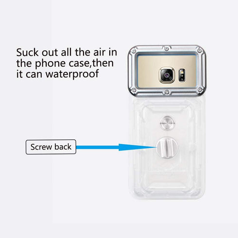 Underwater Photography Waterproof Phone Case Pouch for Android 5.0-5.2, Enhanced Cell Phone Dry Bag with Armband