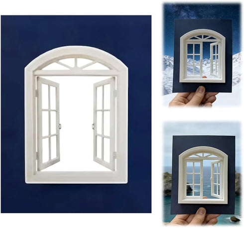 Creative Window Props, Portable Creative Window Frame Photography Props, Take The World
