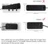 Cable Management Box by Baskiss, 12x5x4.5 inches, Wood Lid, Cord Organizer for Desk, TV, Computer USB Hub System to