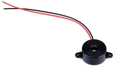 DC 3-24V Active Piezo Buzzer 85 db with Industrial Audio, 2-Wire Leads Electric Alarmer, 10PCS