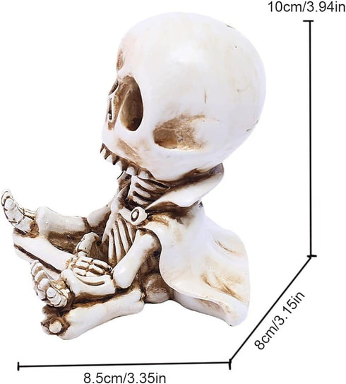 Cute Meditating Skull Dashboard Phone Holder for Car, Car Phone Mount, Skull Car Interior Accessories, Home Office