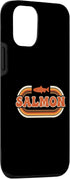 Vintage Retro 70s Salmon Fishing 12/12 Retro Salmon River Fishing Vibe Case for iPhone Pro