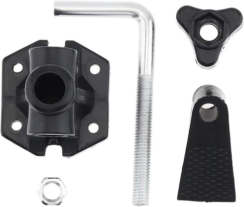 1Pc Black Bracket Clamp Accessories Holder for Mic Clamps, Fixed Metal Desk Lamp Clip, Camera Flash Mount, Monitor