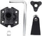 1Pc Black Bracket Clamp Accessories Holder for Mic Clamps, Fixed Metal Desk Lamp Clip, Camera Flash Mount, Monitor
