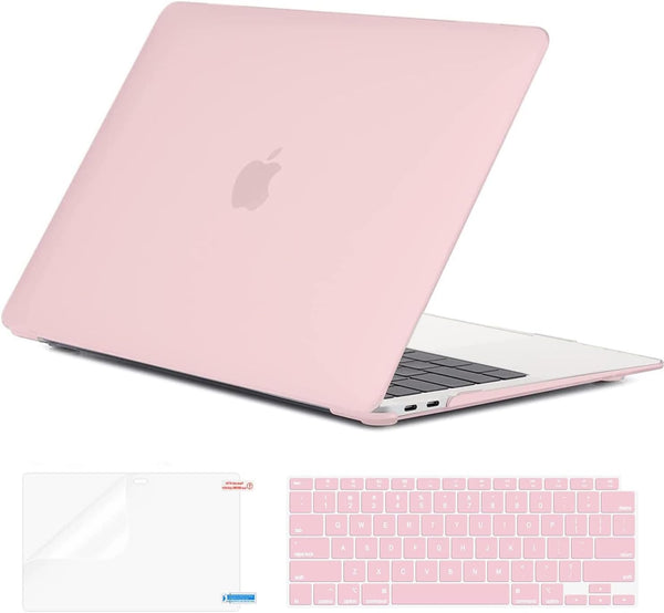 EooCoo Hard Case Compatible with MacBook Air 13 inch M1 Chip 2021-2018, Protective Case + Keyboard Cover + Screen