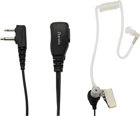 Walkie Talkies Earpiece with Mic, 2 Pin Acoustic Tube Headset Compatible with Midland LXT600VP3 GXT1000VP4 LXT500VP3