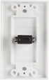 TENINYU Single HDMI Wall Plate (1 Port) - 4K UHD, ARC, Ethernet Pass-Thru Support (1-Gang) White