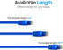 Cmple Cat5e Ethernet Cable 7 ft, 350 MHz UTP Patch Cord, 1Gbps Network LAN, RJ45 Connectors, Blue