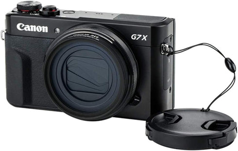 JJC 49mm Thread Filter Adapter for Canon PowerShot G7X III II G5X, includes Snap-On Lens Cap & Cap Keeper String
