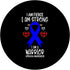 Apraxia Awareness Ribbon I Am Fierce Strong Warrior, Leopard PopSockets Swappable PopGrip
