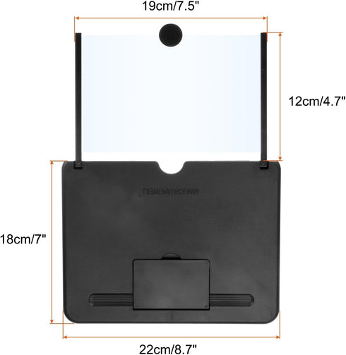 10" 3D 8.7x7x0.5 MECCANIXITY Screen Magnifier for Cell Phone, HD Magnifying Projector Screen Amplifier Stand for All