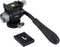 LEFTFOTO Mini Tripod Fluid Head with Pan Tilt Head, Arca Swiss Quick Release Plate for Camera Tripod and DSLR