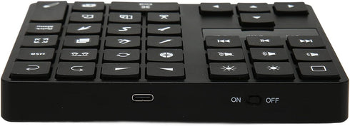 Rechargeable Drawing Keyboard for Procreate, One Handed Bluetooth Keypad with 35 Shortcut Keys for Graphic Tablets