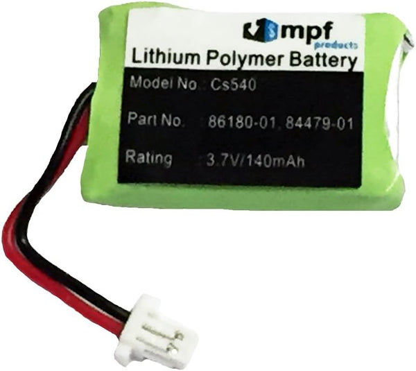 MPF Products 140mAh 86180-01 84479-01 Battery Replacement for Plantronics CS540, CS540A, CS540-XD & C054