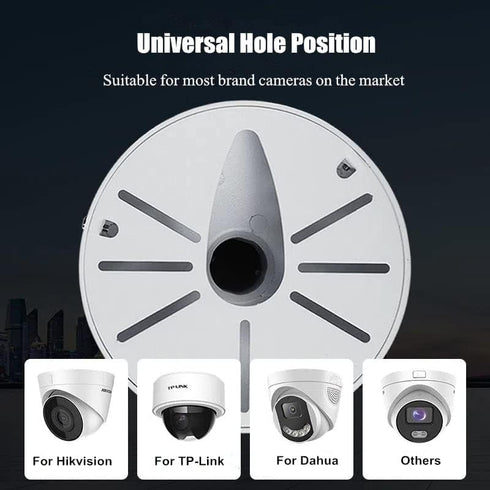 Security Camera J-Type Wall Mount Junction Box Bracket, Dome Camera Mount Universal for CCTV Security Camera