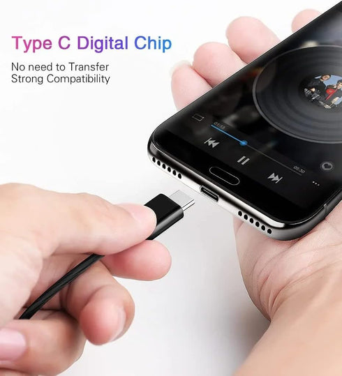 USB Type C Headphone Wired with Mic, Replacement for Fire Max 11, Kindle Scribe, Samsung Galaxy A54 5G