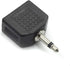3.5mm Mono Male to Dual 3.5mm Female Mono Audio Y Splitter - Microphone Converter Headphone Adapter Connector - 6 Pcs