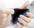 Sinjimoru Phone Grip Card Holder with Phone Stand, Secure Stick on Wallet for iPhone with Kickstand for Table. Sinji