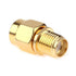 SMA Female to RP-SMA Male Jack Adapter, 50ohm, Pure Brass, Antenna Coaxial, 4 Pack