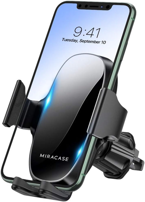 Miracase Phone Holders for Car, Metal Hook Clip Air Vent Cell Phone Mount, Universal Fit for Smartphones