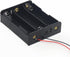 18650 Battery Holder - 6 Pcs 3 18650 Black Battery Box with Wires for DIY Electronic Circuit Projects
