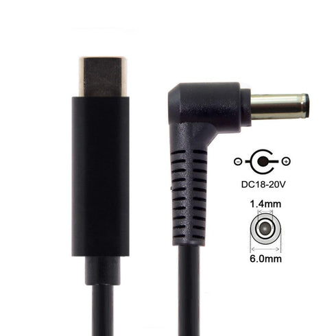 chenyang USB C to DC 6.0x1.4mm Power PD 65W Charge Cable for Laptop