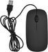 Wired Keyboard and Mouse, Ultra-Thin USB Keyboard Optical Mouse Combo Set with Number Pad for Laptop, PC, Desktop
